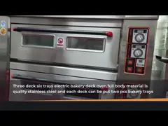 Control de la temperatura multi de Oven Intelligent de la cubierta que cuece a Oven For Bread Store video