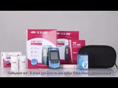 Electronic Digital No Coding Glucose Meter , 0.6ul One Touch Glucometer 1.1-33.3Mmol/L