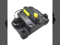 DC 28V 10A Spade Fuse Circuit Breaker Manual Reset Thermoplastic