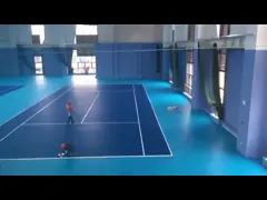 Анти- УЛЬТРАФИОЛЕТОВЫЙ настил спорта PVC, настил настольного тенниса 20m резиновый video