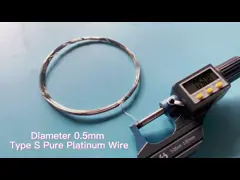 Тип диаметр 0.5mm провода платины Pt99.99% s чистый video