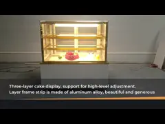 2 | холодильник витринного шкафа торта Кунтертоп 8 °К мини закалил стекло video