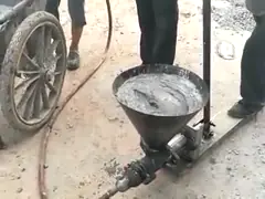 Насос Grouting цемента высокой эффективности для обслуживания и конструкция вручную работают video