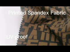 Tela impressa de nylon 110gsm 150cm 40D+20Dx40D+20D respirável do Spandex de 92% 8%