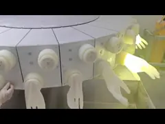 Перчатки высокого латекса упругости резинового хирургические для пищевой промышленности video