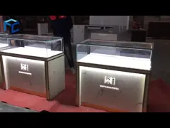 Цвет мебели ювелирного магазина нержавеющей стали 304 белый золотой video