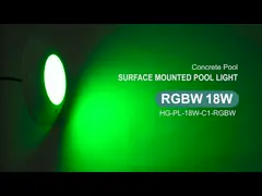 SMD5050 RGBW Led Swimming Pool Lights VDE Wire 18W External Control video