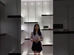 Витринный шкаф 10mm парика дизайна мономера закалил стеклянный свободный дизайн video