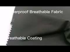 Tessuto respirabile impermeabile ricoperto respirabile 100% del poliestere 150D*150D 150gsm 150CM