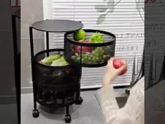 El acero inoxidable saca los accesorios modernos de la decoración de la cocina de la cesta del cajón del alambre