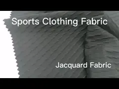 Ткань 150cm 25% лайкра нейлона ткани 140D 40D 75% одежды спорт жаккарда 200GSM video
