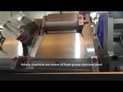 Давление Sheeter пиццы Sheeter теста использует для обработки теста оборудования пекарни video