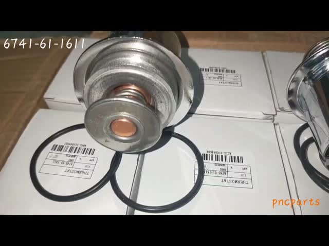 6741-61-1611 Excavator Spare Parts Thermostat For PC300-8 6745-61-1111 D65EX-16 6D114E video