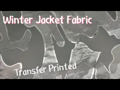 Silver Foiled Winter Jacket Fabric 160 Gsm 90DX90D 150CM Waterproof video
