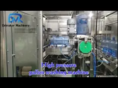 Высокая машина завалки галлона давления для 5 галлонов разливает автоматическое по бутылкам video