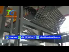 Стальной провод свертывает спиралью сваривая сетку загородки 3-8mm делая безопасность машины video