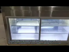 Охладитель салата нержавеющей стали таблицы приготовления уроков пиццы дверей R134A 3 video