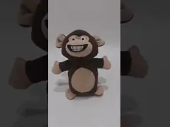 0.17m 6.69in Super Soft Stuffed Animals Giant Monkey Teddy Bear Talking Function