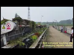 машина ленточного транспортера 348t/h 445t/h с прибором предохранения от безопасности video