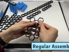 сот 3P держателя DIY прокладки батареи 3x18650 магнитный на 18650 2P 18650 video