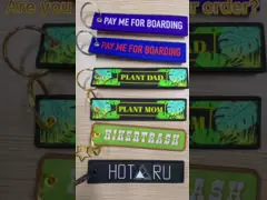 Брелок с вышивкой из полиэфирной ткани video