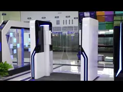 Smart Canteen Swing Gate Turnstile Hotel Restaurant Swing Barrier Gate video