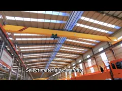 Новый Н тип кран одиночного прогона грузоподъемной машины надземный для продажи video