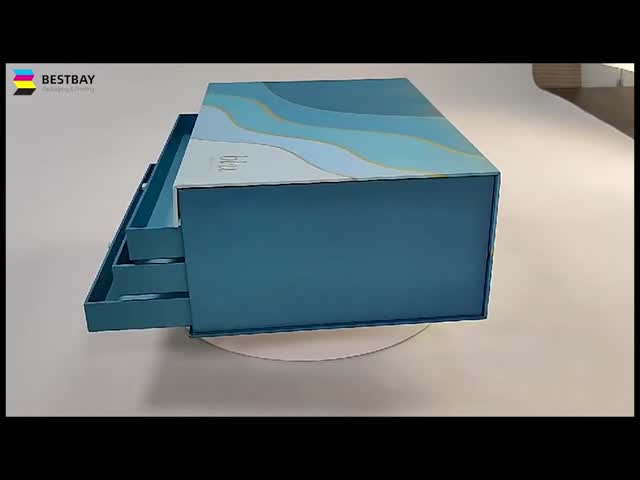 Картон FSC подарочной коробки 1200gsm CCNB бумажный складной для шоколада видео