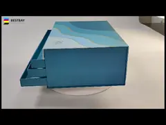 Картон FSC подарочной коробки 1200gsm CCNB бумажный складной для шоколада video