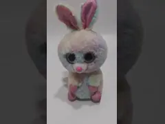 タイの染料は5.9インチ イースターPlushおもちゃのバニーのテディ15cmを個人化した