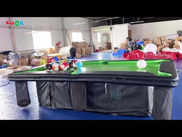 Раздувным бильярдный стол PVC игры 0.9mm боулинга загерметизированный воздухом раздувной со стойкой видео