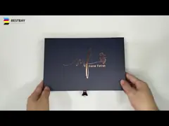 CCNB Folding Cardboard Gift Boxes Gold Foil 1200gsm For Wig Packaging