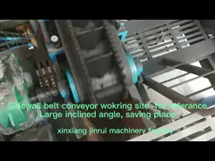 Резина ПП плавного хода ширины конвейерной ленты 800мм песка переработки минерального сырья video