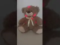 Educational Function 11.8 Inch LED Plush Toy Teddy Bear Stuffed Animal