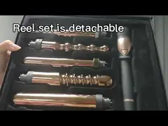 Заменимый керамический набор Curler, 240V 5 частей завивая набор палочки video
