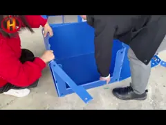 Lightweight Plastic Corrugated Pick Bin With Dividers