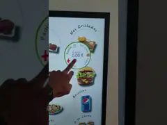 Киоск 1920x1080 положения пола обслуживания TFT LCD собственной личности со складным столиком video