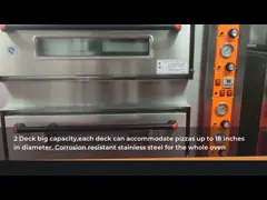 Commercial Pizza Oven 20~500°C one Deck Durable Stainless Steel Gas Bakery Ovens