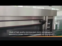 High End Microcomputer Stainless Steel Commercial  One Deck Two Trays Bakery Oven