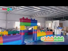 Kids Inflatable Games Large Playground Waterproof Inflatable Bumper Car Fence