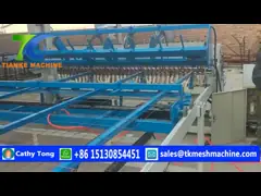 сварочный аппарат ячеистой сети Cnc 6mm автоматический для безопасности сетки панели и крена video