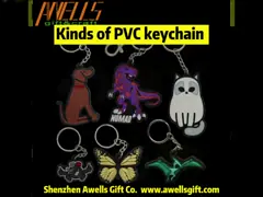 Декоративная резина Кейчайн ПВК ПВК Кейчайн таможни выдвиженческая video