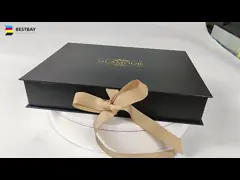 Магнитный складывая картон Leatherette бумажных подарочных коробок роскошный CMYK video