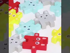 Children Montessori Animal Stacking Blocks Toys Rabbit Jenga Balancing Games video