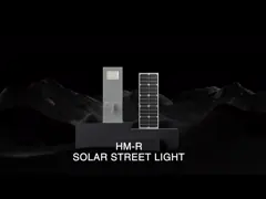 Батарея лития уличного света 40w Kcd солнечная 60w 80w алюминиевая с солнечным регулятором обязанности video