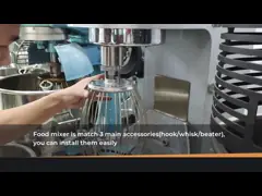 Смеситель теста двойной скорости малошумного двойника скорости действующий для пекарни video