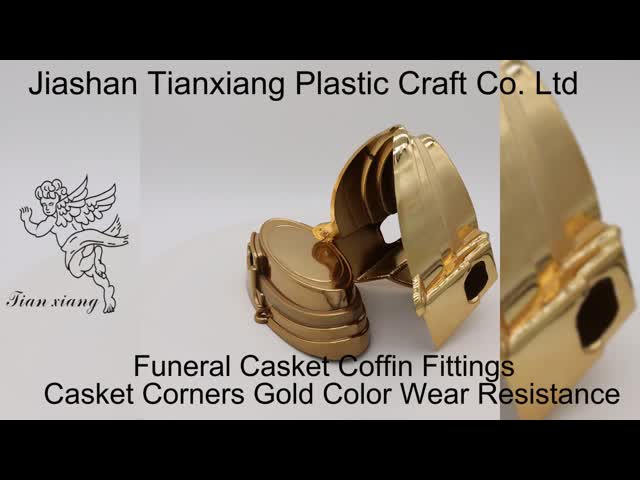 Funeral Casket Corner Plastic / ABS Material Iron Tubes Hardware