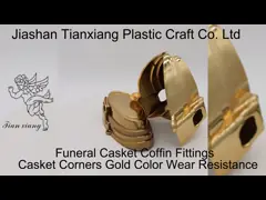 Funeral Casket Corner Plastic / ABS Material Iron Tubes Hardware