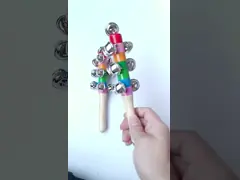 Музыкальная деревянная трещотка Montessori для младенца игрушек шпаргалки младенца воспитательного video