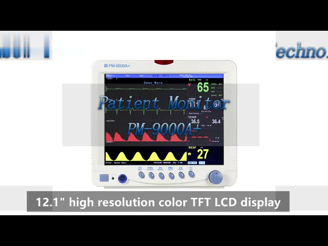 Durable Portable Multiparameter Monitor Color TFT LCD Patient Monitor Hospital